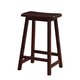 Linon Curved Seat Backless Stationary Counter Stool