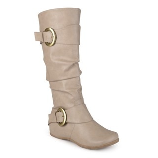 Journee Collection Women's 'Paris' Regular and Wide-calf Slouch Buckle Boot