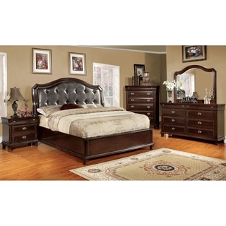 Furniture of America Crown 4-piece Platform Bedroom Set