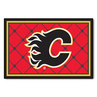 Fanmats NHL Calgary Flames Area Rug (5' x 8')