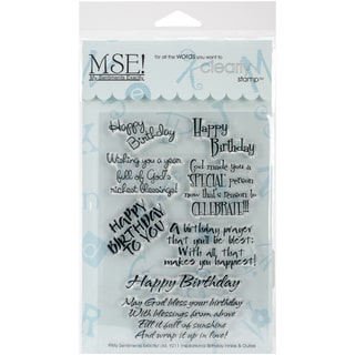 My Sentiments Exactly Clear Stamps 4"X6" Sheet-Inspirational Birthday