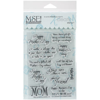 My Sentiments Exactly Clear Stamps 4"X6" Sheet-Mother's Day