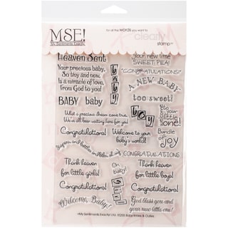 My Sentiments Exactly Clear Stamps 6"X8" Sheet-Baby
