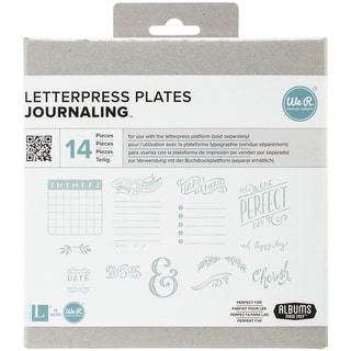 Lifestyle Letterpress Plates-Journaling