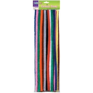 Colossal Stems 15mm X 19.5" 50/Pkg-Assorted Colors