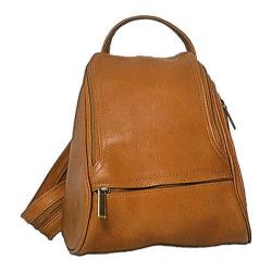 David King Leather 363 Convertible Backpack Sling Tan