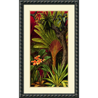 Rodolfo Jimenez 'Bali Garden II' Framed Art Print 21 x 35-inch