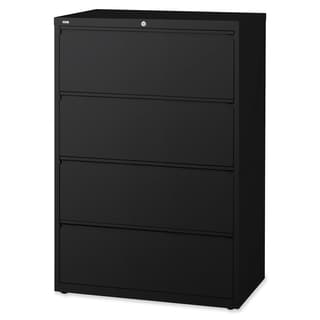 Lorell LLR60552 Black 4-drawer Lateral Files