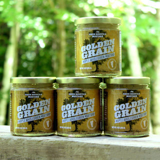 Green Mountain Mustard 9-ounce Maple Wholegrain Mustard (Pack of 4)