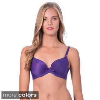 24/7 Frenzy Women's Solid Full-cup Bra with Ribbon Accent (Pack of 6)