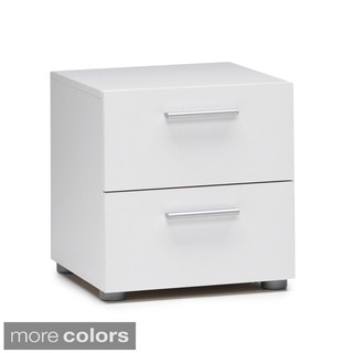 Porch & Den Kern Stanton Foiled 2-drawer Nightstand (Option: White)