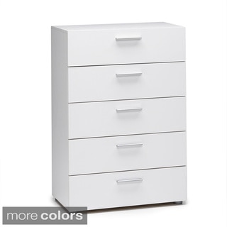 Austin Space-saving Foiled Surface Five-drawer Chest