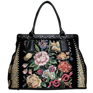 Mellow World Flower Shop Hand-beaded Tote