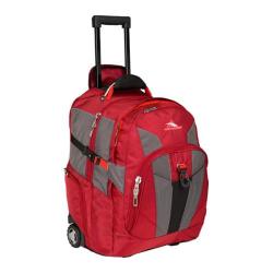 High Sierra Wheeled Backpack Carmine/Red Line/Black