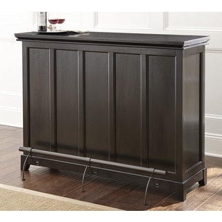 Garrison Black Home Bar with Foot Rail by Greyson Living