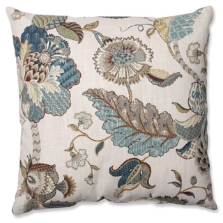 Pillow Perfect Finders Keepers Blue Throw Pillow