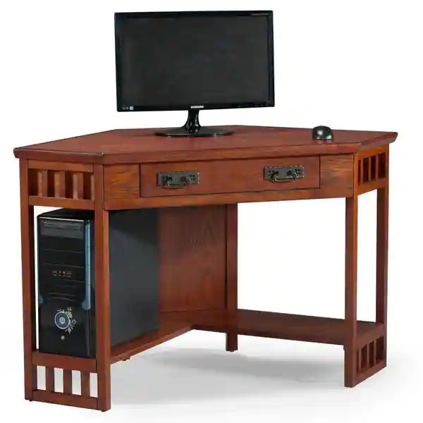 Mission Oak Corner Laptop Desk
