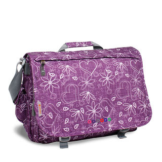JWorld New York Love Thomas Purple 17-inch Laptop Messenger Bag