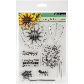 Penny Black Clear Stamps 5"X6.5" Sheet -Sunny Hello