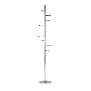 Contemporary Metal Chrome Coat Stand