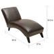 Thumbnail 6, Finlay Leather Chaise Lounge by Christopher Knight Home. Changes active main hero.