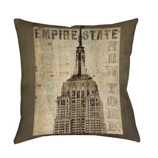 Thumbprintz Vintage NY Empire State Floor Pillow