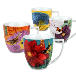 Waechtersbach 'Accents' Floral Impressions Mugs (Set of 4)