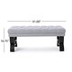 Scarlette Tufted Fabric Ottoman Bench by Christopher Knight Home - Thumbnail 18