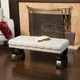 Scarlette Tufted Fabric Ottoman Bench by Christopher Knight Home - Thumbnail 0
