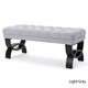 Scarlette Tufted Fabric Ottoman Bench by Christopher Knight Home - Thumbnail 6
