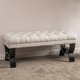 Scarlette Tufted Fabric Ottoman Bench by Christopher Knight Home - Thumbnail 10