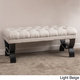 Scarlette Tufted Fabric Ottoman Bench by Christopher Knight Home - Thumbnail 2