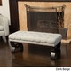 Scarlette Tufted Fabric Ottoman Bench by Christopher Knight Home - Thumbnail 1