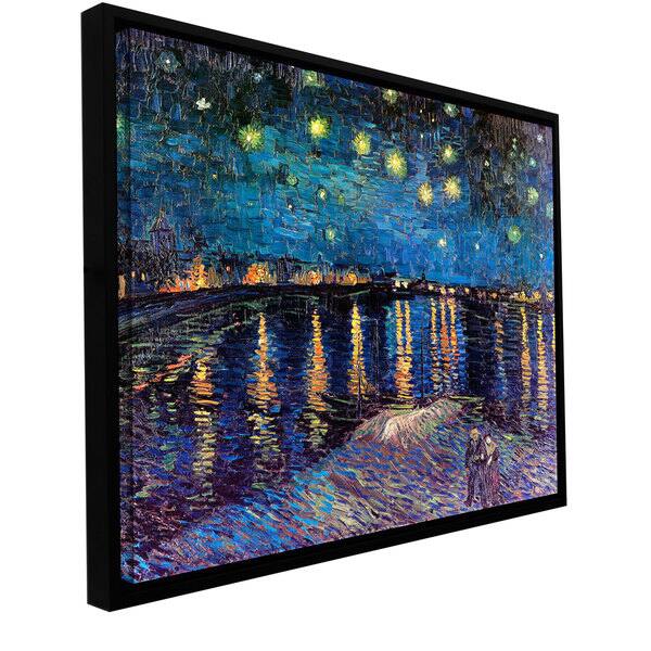Vincent van Gogh 'Starry Night Over the Rhone' Floater-framed Gallery-wrapped Canvas