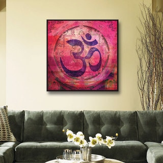 Elena Ray 'Om Mandala' Floater-framed Gallery-wrapped Canvas