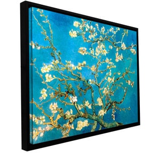 Vincent van Gogh 'Almond Blossom' Floater-framed Gallery-wrapped Canvas