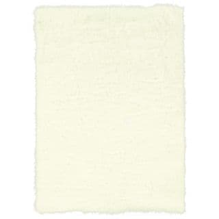 Linon White Faux Sheepskin Rug (5' x 7')