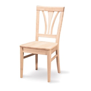 Unfinished Solid Parawood Fanback Dining Chair (Set of 2)