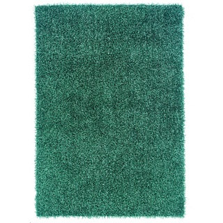 Linon Confetti Turquoise Area Rug (5' x 8')