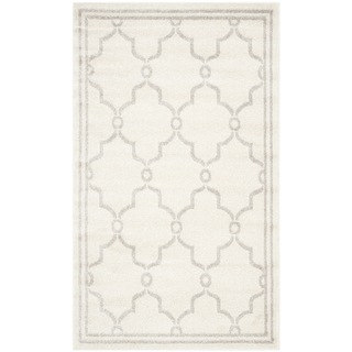 Safavieh Indoor/ Outdoor Amherst Ivory/ Light Grey Rug (2'6 x 4')