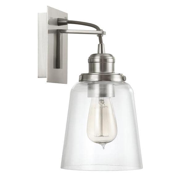 Urban 1-light Wall Sconce w/ Clear Glass. Opens flyout.
