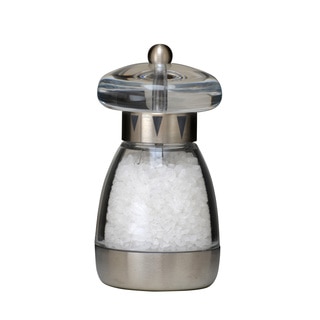 6-inch Acrylic Salt Mill with Stainless Steel Base