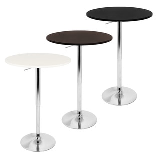 LumiSource 23-inch Wood Top Adjustable Bar Table