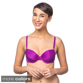 24/7 Frenzy Women's Lace Accent Demi-cup Bra (Pack of 6)
