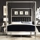 Solivita Queen-size Canopy Chrome Metal Poster Bed by INSPIRE Q