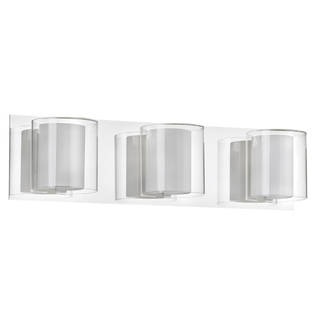 Dainolite 3-light Double Glass Vanity Fixture
