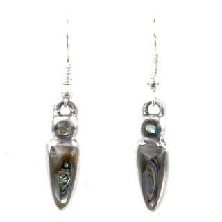 Small Abalone Drop Earrings (Mexico)