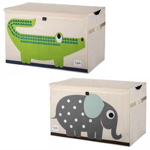 3 Sprouts Fabric and Paper Chipboard Toy Chest