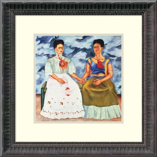 Framed Art Print 'The Two Fridas, 1939' by Frida Kahlo 15 x 15-inch
