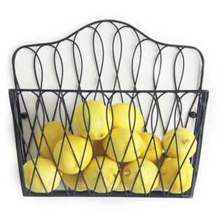Wall-mounted Magazine Rack Fruit Basket
